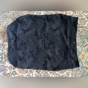 lululemon black camouflage camo city High Low skirt Small